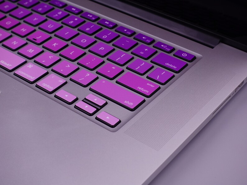 Changing Purple Keyboard Stickers Laptop Keyboard Cover Vinyl Etsy