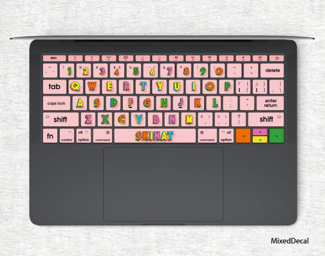 Complicated Pink Laptop Keyboard Stickers