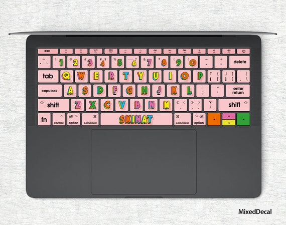 Pink Building Blocks Keyboard Stickers Laptop Keyboard Cover Vinyl MacBook  Keyboard Decal Air Skin Kits MacBook Pro 15 Skin Decals 