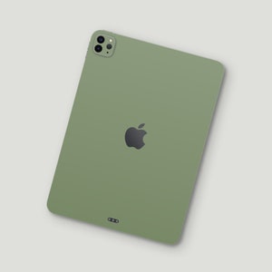 Elegant Basil Green iPad Pro & iPad Air Protective Skin | Minimalist Style iPad Monochrome Cover | Uniform Color iPad Pro and iPad Air Wrap
