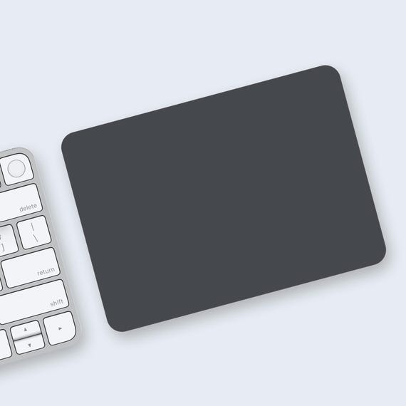 チャコールグレーのApple Magic Trackpadスキン | スレートグレーの