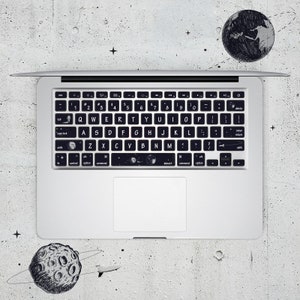 Outer Space keyboard Stickers Laptop keyboard Cover Vinyl MacBook keyboard Decal Air Skin kits Colorful MacBook Pro 15 Skin Decals