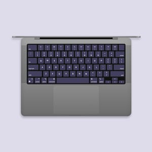Jagger MacBook keyboard Stickers| Keyboard key&#39;s individual Stickers| MacBook Air Vinyl Key’s Skin| MacBook M1 Chip Accessories