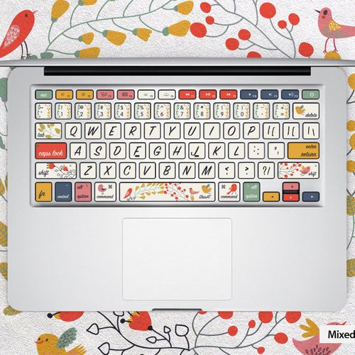 Happy Birds Keyboard Stickers Laptop Keyboard Decal Macbook - Etsy ...