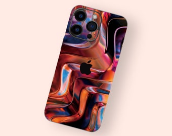 Colorful Dream iPone Skin, Hand-Painted iPhone 14 Decal, 3M , Ultra-Thin, Scratch-Resistant, iPhone Pro Protective Skin,Easy Application