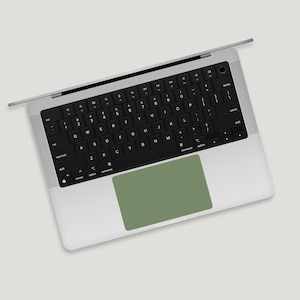 Olivgrönt MacBook Trackpad-skin | Naturinspirerat Apple Trackpad-tillbehör | Minimalistisk MacBook Trackpad-dekal | Anpassat Apple-tillbehör
