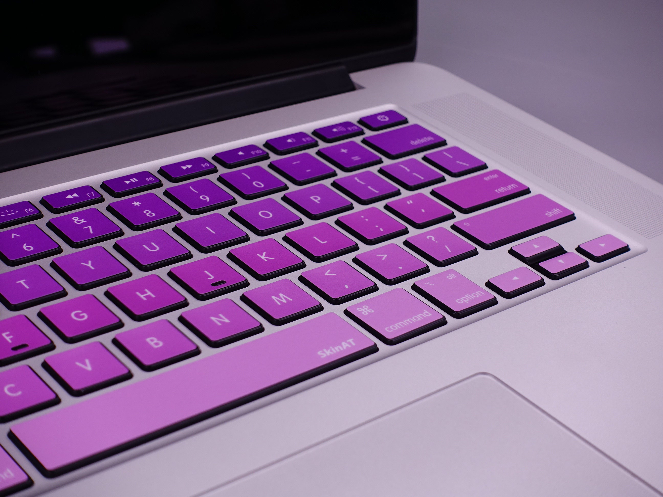 Changing Purple Keyboard Stickers Laptop Keyboard Cover Vinyl Etsy