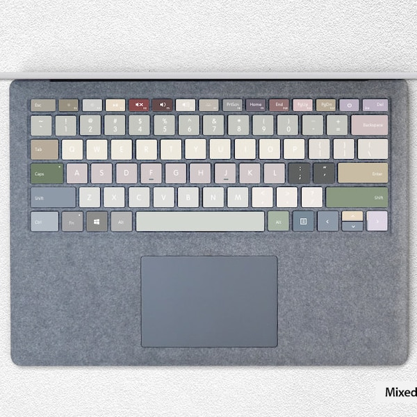 Morandi Surface Pro Tastatur Tasten Haut Surface Book einzelne Tasten Aufkleber Surface Laptop Tasten Aufkleber Microsoft Laptop Tastatur Abdeckung