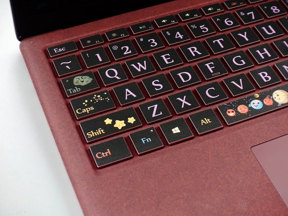 Cute Space Surface Book Individual Keys Stickers Surface Laptop