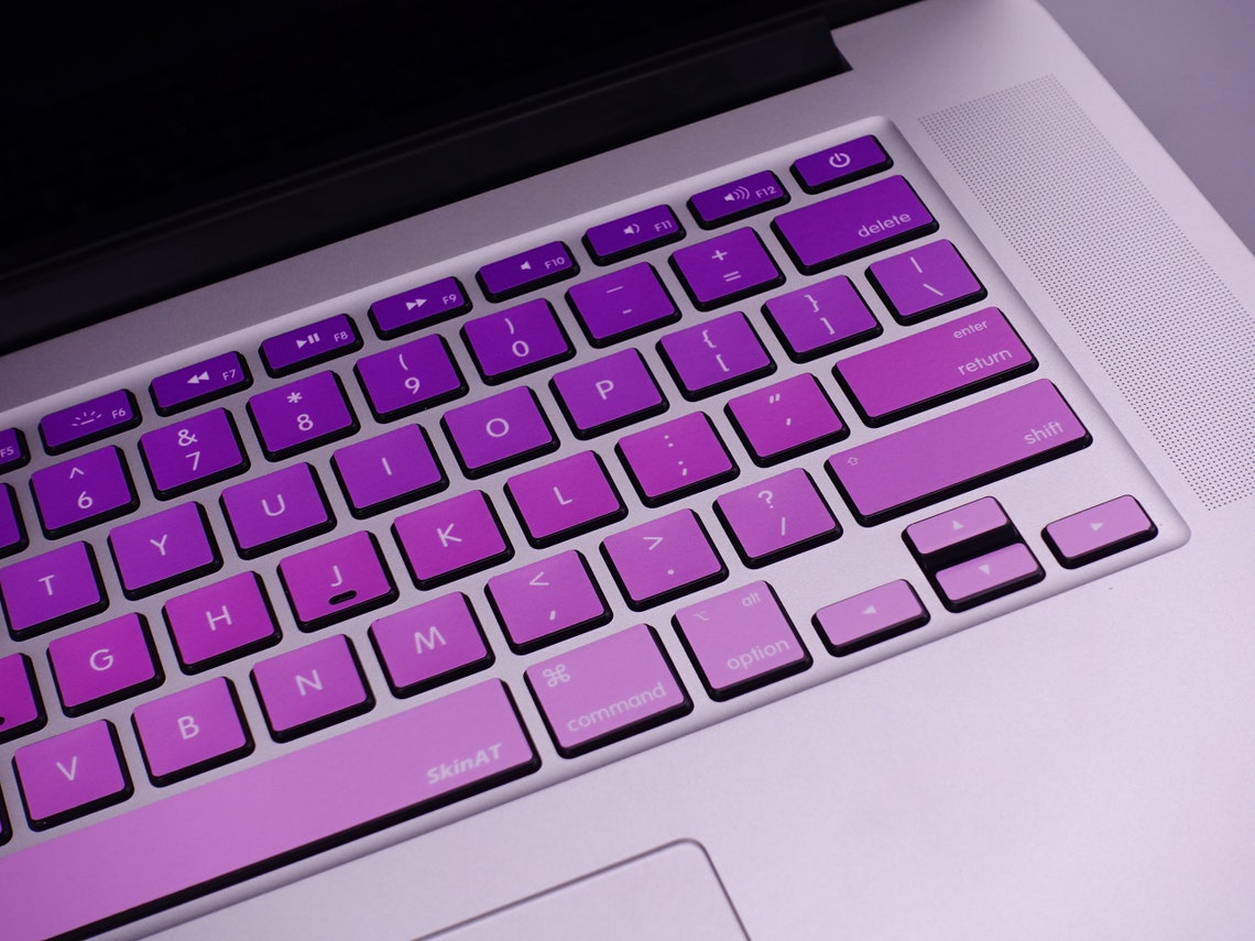 Changing Purple keyboard Stickers Laptop keyboard Cover Vinyl | Etsy
