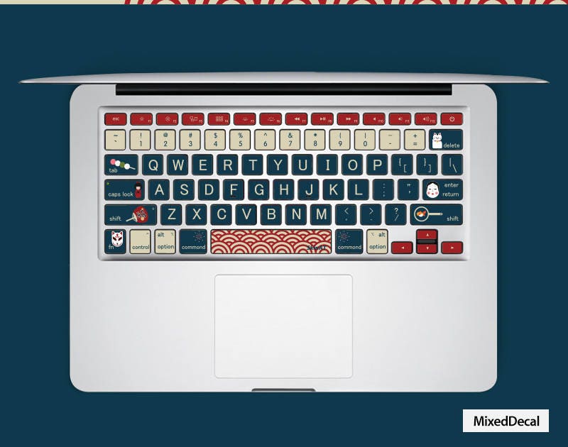 Keyboard Stickers Laptop Keyboard Cover Vinyl Macbook Keyboard Etsy