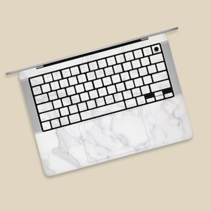 Classic Natural Marble Texture MacBook Skin | Minimalist Design Natural Stone Appearance MacBook Pro Skin | Natural Stone MacBook Air Cover