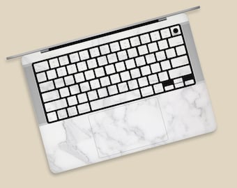 Classic Natural Marble Texture MacBook Skin | Minimalist Design Natural Stone Appearance MacBook Pro Skin | Natural Stone MacBook Air Cover