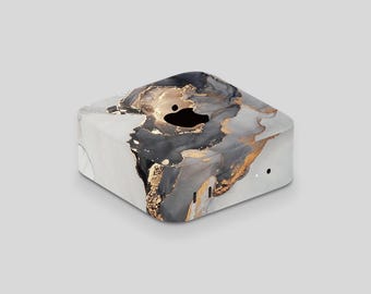 Alchemy Marble Texture Apple Mac Mini M4 Wrap - Thin Protective Desk Skin