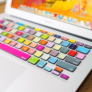 Retro Keyboard Stickers MacBook Air Skin MacBook Keyboard Decal MacBook Pro 15 kits Skin Touch Bar 2017 Laptop Keyboard Stickers Mac Decal