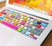 Retro Keyboard Stickers MacBook Air Skin MacBook Keyboard Decal MacBook Pro 15 kits Skin Touch Bar 2017 Laptop Keyboard Stickers Mac Decal 