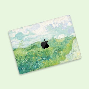 Wheat field Impression MacBook Skin | Pastoral Scene MacBook Air Skin | Van Gogh Style MacBook Decal | Nature Inspired MacBook Pro Skin