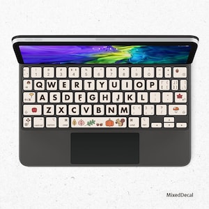 iPad Magic Keyboard Keys Skin iPad Pro 12.9 iPad Pro 11 Autum icon Keys Sticker Individual Stickers
