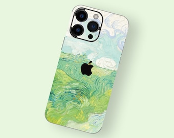 Impressionist Art iPhone Skin | Expressive Brushwork iPhone Decal | Van Gogh Style iPhone Decal | Wheat field Landscape iPhone Skin