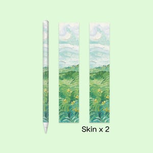 Impressionist Landscape Apple Pencil Skin | Artistic iPad Pencil Wrap | Nature Inspired Design iPad Pencil Stylus Decal | iPad Pencil Skin