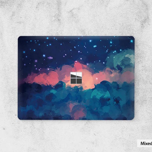 Microsoft Surface Book Decal Red Cloud Keyboard Sticker Bottom - Etsy