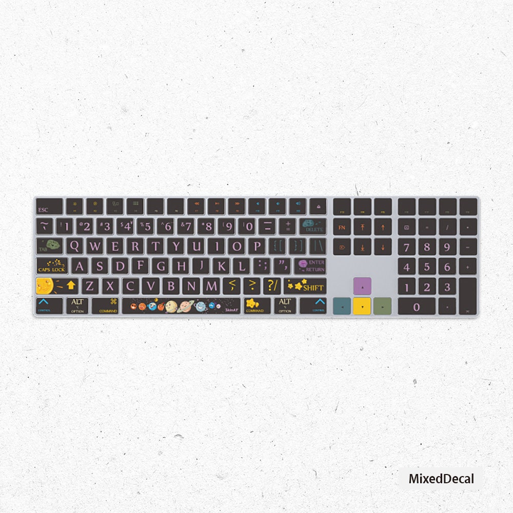 Magic Keyboard With Numeric Keypad Vinyl Stickers-wireless