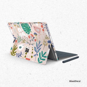 Surface Pro Skin-Surface Pro 7 Skin- Adesivo Microsoft Surface Pro 7 - Garden 3- Nova capa traseira Surface Pro- Decalque para tablet