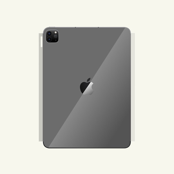 Klare iPad Hülle | Transparente iPad Hülle| iPad Aufkleber | iPad Pro 12.9 Skin| iPad mini| iPad 8 Rückseite Skin|iPad Warps