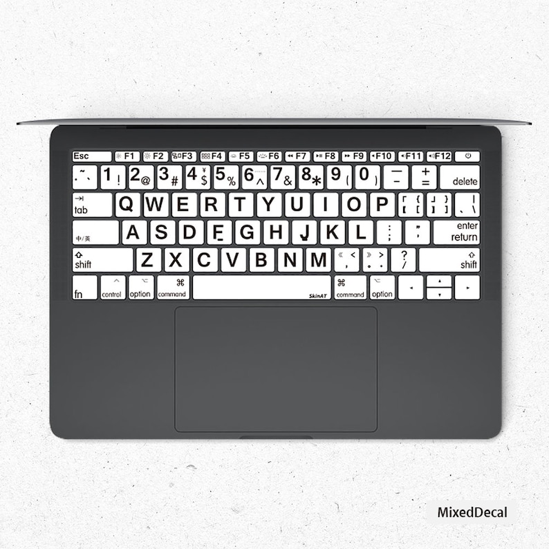 White MacBook Keyboard Stickers| Keyboard Key's Individual Stickers ...