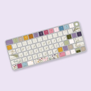 The Backyard Keyboard Sticker for Magic Keyboard with Touch ID Model A2449 or A2450, Keyboard Decals