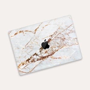 Gold Veined Marble MacBook Skin | Stone Luxe MacBook Pro Protective Film | Marble Elegance MacBook Air Cover | Classic Marble MacBook Skin