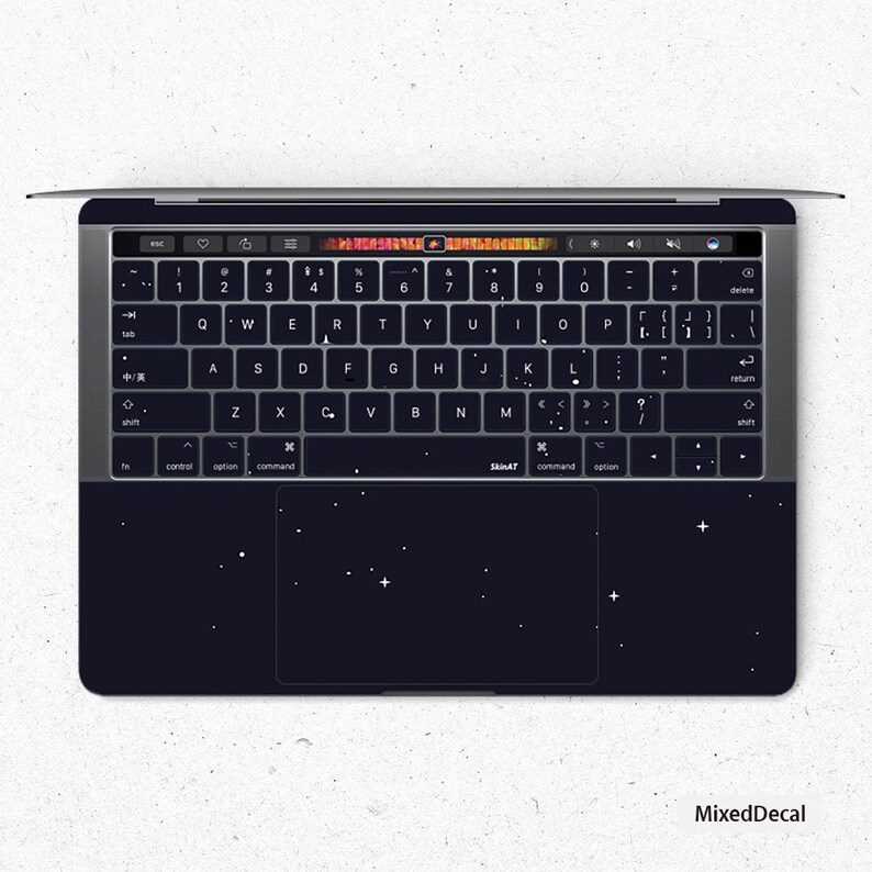 Black Stars Keyboard Macbook Pro Touch 16 Skin Macbook Air Etsy UK