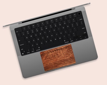 Natural Wood Texture MacBook Trackpad Skin | Elegant Wood Grain MacBook Trackpad Decal | Organic Timber Touchpad Skin for MacBook Pro, Air