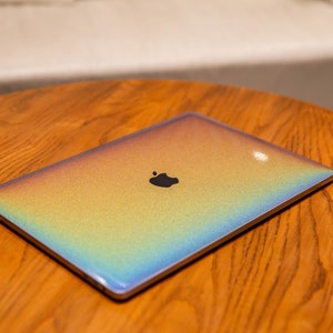 Rainbow-Reflective MacBook Skin for Dynamic Color Shifts, MacBook Pro Protective Skin, MacBook Skin with Special Effects Under Light,3M Film