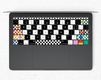Checkerboard MacBook keyboard Stickers Keyboard Decal MacBook Air 13 Vinyl Skin Kits MacBook Pro 14 keyboard individual stickers