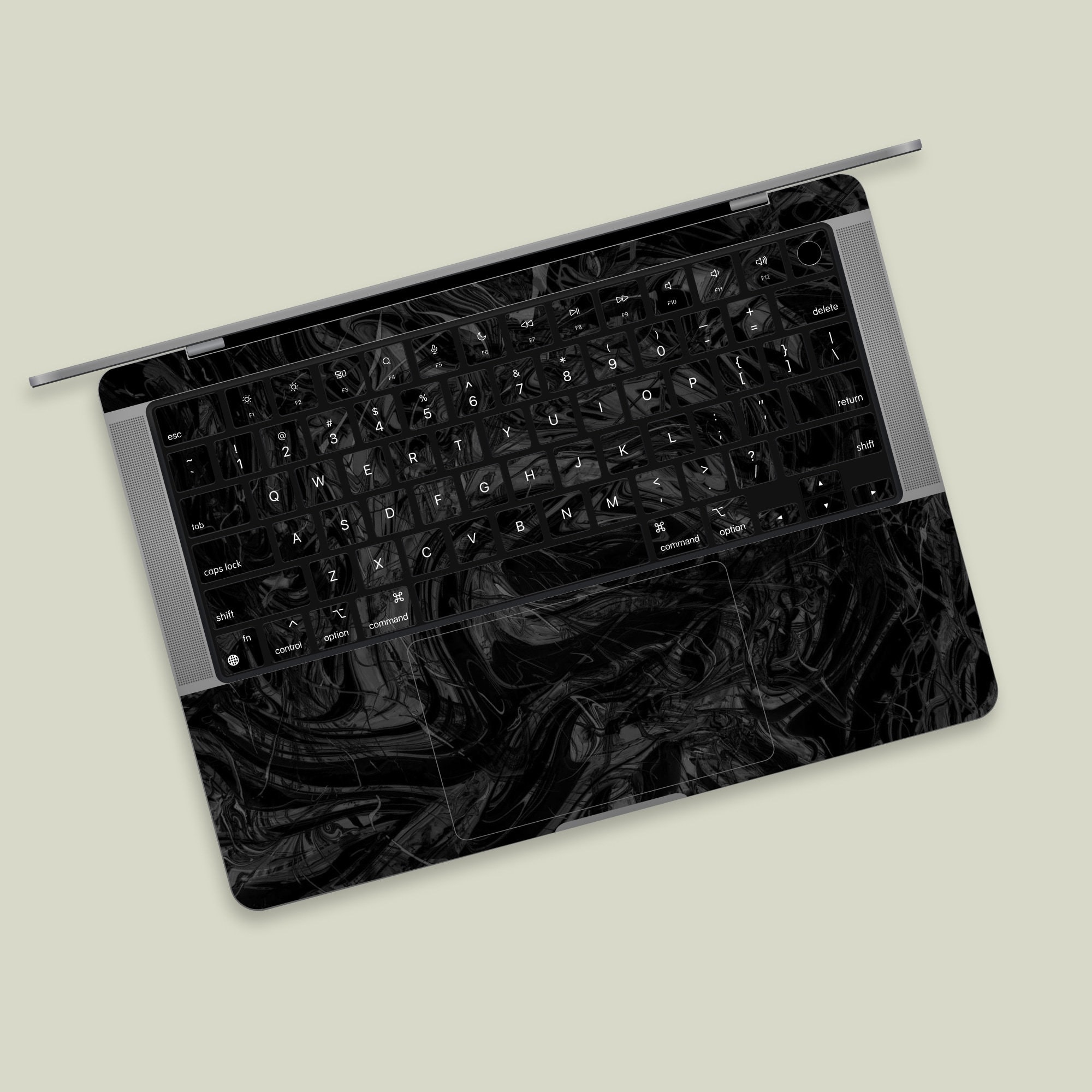 【BLVCK PARIS】Blvck Monogram MacBook Skin Black MacBook Skin | Blvck Paris