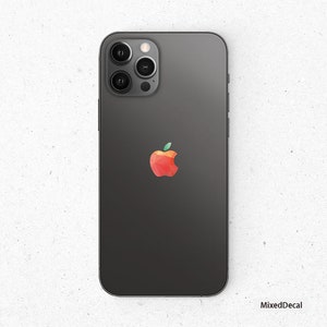 iPhone 14 Pro iPhone 12 Pro Max iPhone 12 Adesivo traseiro com logotipo iPhone adesivos transparentes iPhone X Skin iPhone 11 Decalques