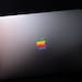 Retro Apple logo Sticker MacBook Pro Logo MacBook Air Sticker MacBook Vinyl Apple logo Sticker Apple Accessories