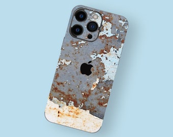 Blue Rustic Metal-Themed Protective Skin for Apple iPhone - Unique, Stylish, Durable Design, Decal for iPhone