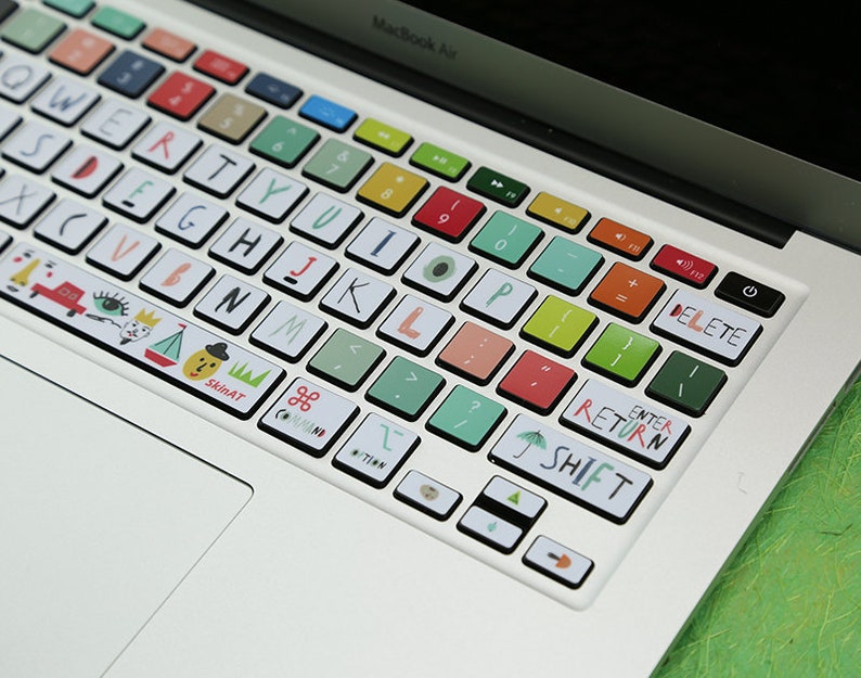 white cute skins keyboard stickers laptop macbook keyboard