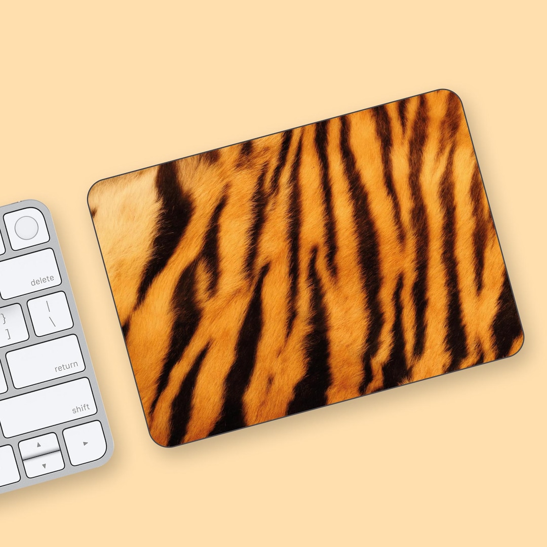 Tiger Stripe Magic Trackpad Skin, Realistic Animal Print Trackpad Decal ...