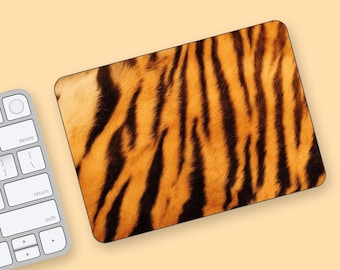 Tiger Stripe Magic Trackpad Skin, Realistic Animal Print Trackpad Decal, Wild Cat Fur Pattern Vinyl Wrap