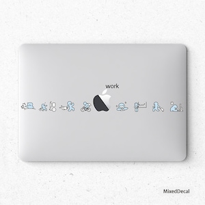 Work MacBook Air 13 Skin Geek Stickers MacBook Pro Decal MacBook Pro Air Skins MacBook Skin MacBook Sticker Laptop Stickers Skins