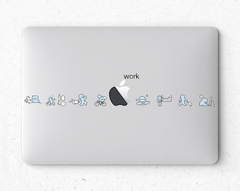 Work MacBook Air 13 Skin Geek Stickers MacBook Pro Decal MacBook Pro Air Skins MacBook Skin MacBook Sticker Laptop Stickers Skins