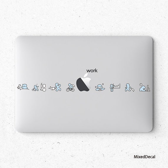 Work MacBook Air 13 Skin Geek Stickers MacBook Pro Decal MacBook