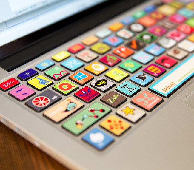 Logos Macbook Pro Sticker Decal Apple Macbook Keyboard Decal Etsy
