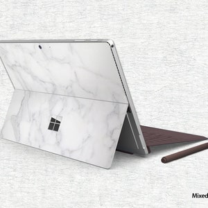 Adesivo de capa superior de mármore branco Surface Go Decalque de superfície Proteção de pele Surface Pro Tablet decalque de pele Surface Go 2 Skin
