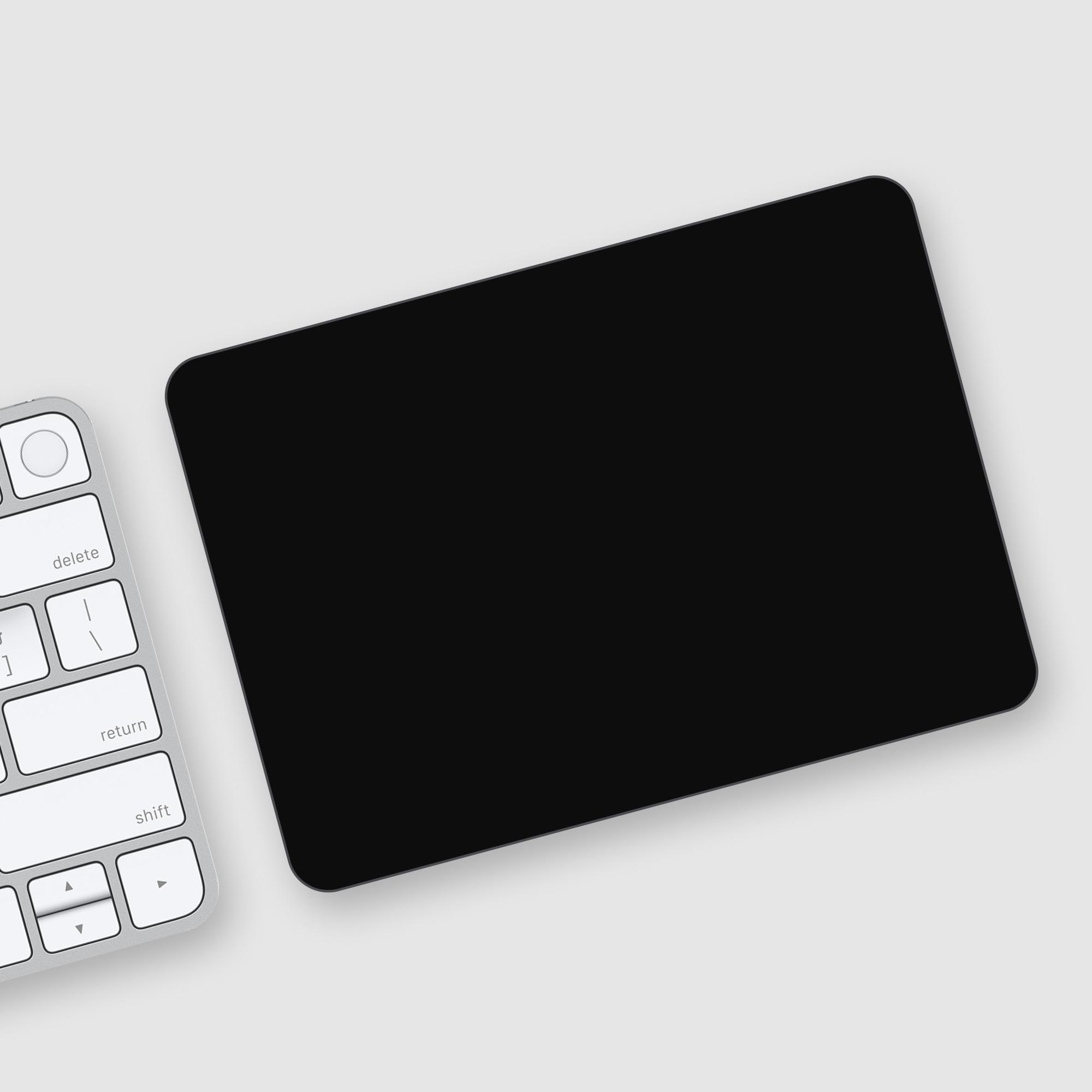 Black Matte Magic Trackpad Skin – Smooth Texture and Clean Design