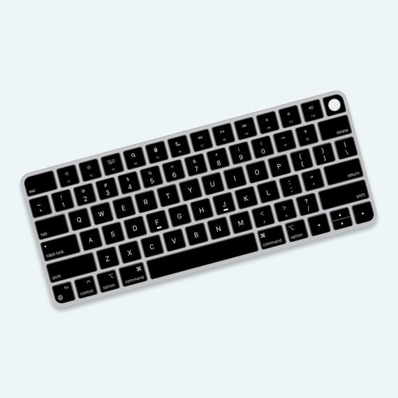 Solid Black Keyboard Stickers for Apple Magic Keyboard | Sleek