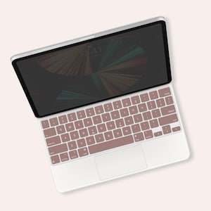 Solid Color Keyboard Stickers for Magic Keyboard for iPad Pro | Rose Gold Keyboard Magic Keyboard Stickers | Key Covers iPad Accessory